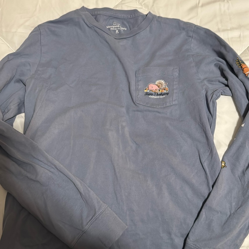 Vineyard Vines Thanksgiving shirt- youth medium